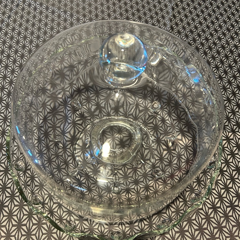 Vintage princess house crystal cake dome